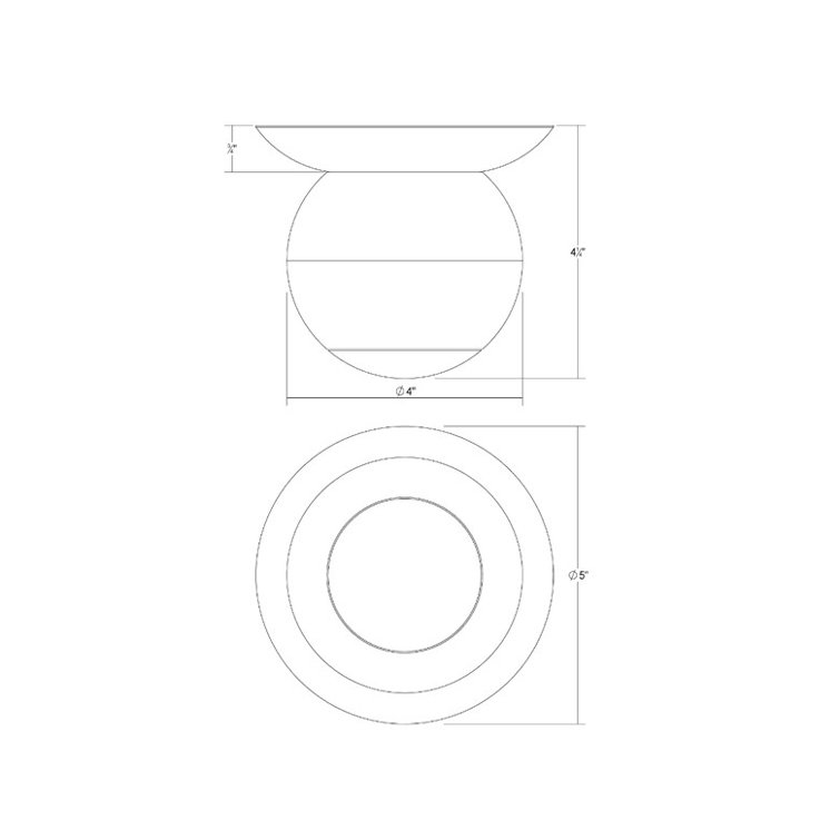 Hemisphere 1 - Light LED Flush Mount
