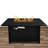 Steel Outdoor Fire Pit Table with Lid-889177495