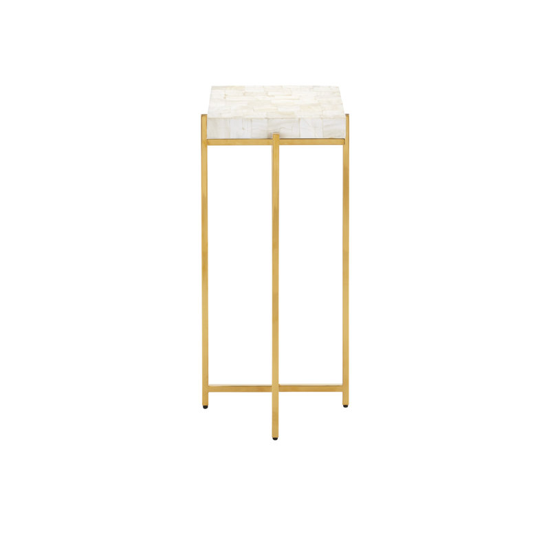 Casey End Table, White