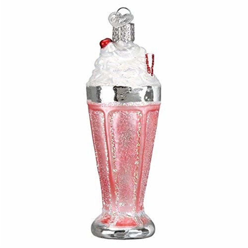 Ornement en verre soufflé Old World Christmas pour arbre de Noël, Milkshake