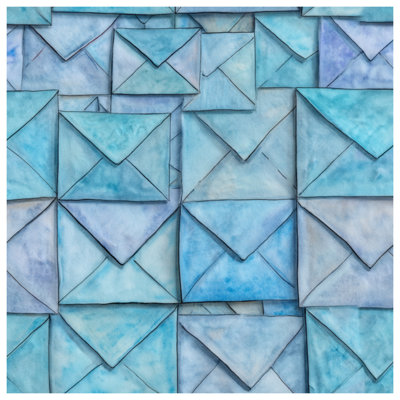 Tapisserie murale enveloppes - Décoration murale abstraite