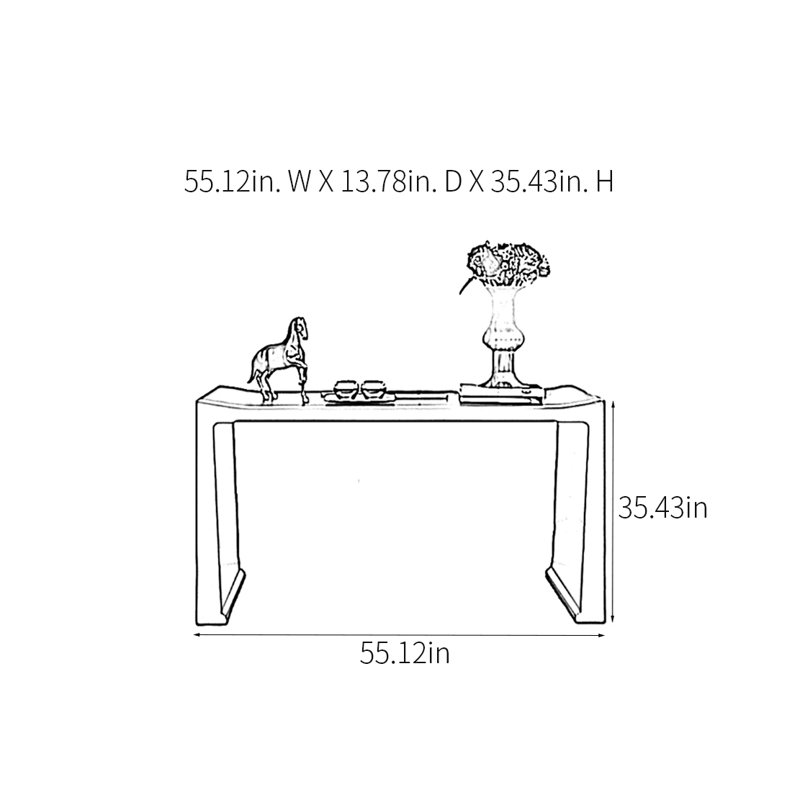 Console Modern Minimalist Art, H 35,43 po x l 55,12 po x P 13,78 po