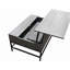 Table basse à plateau relevable gris