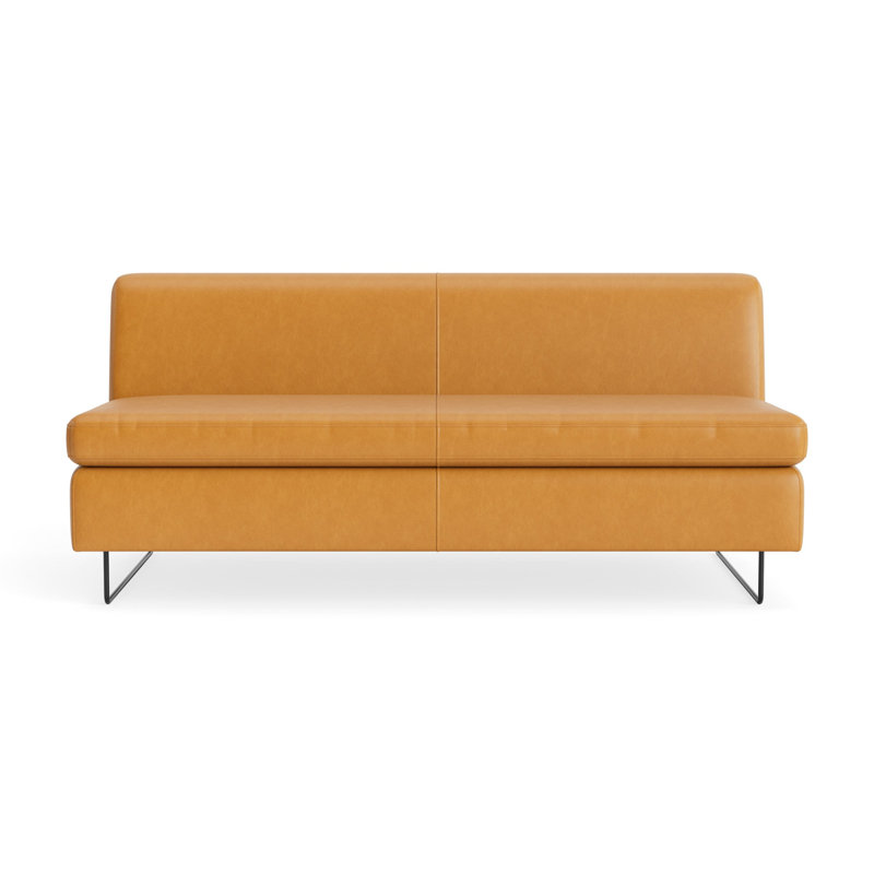 MTO - Clyde 67" Sofa w/ Black Legs, Canyon Leather