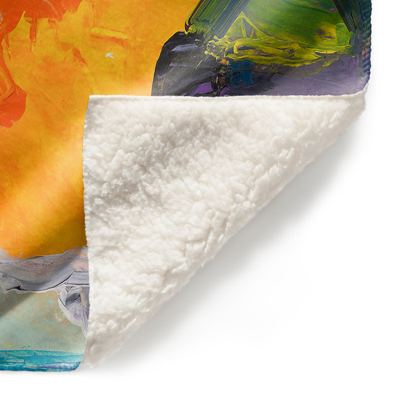 Couverture sherpa doux sur le côté, l 68 po x L 80 po