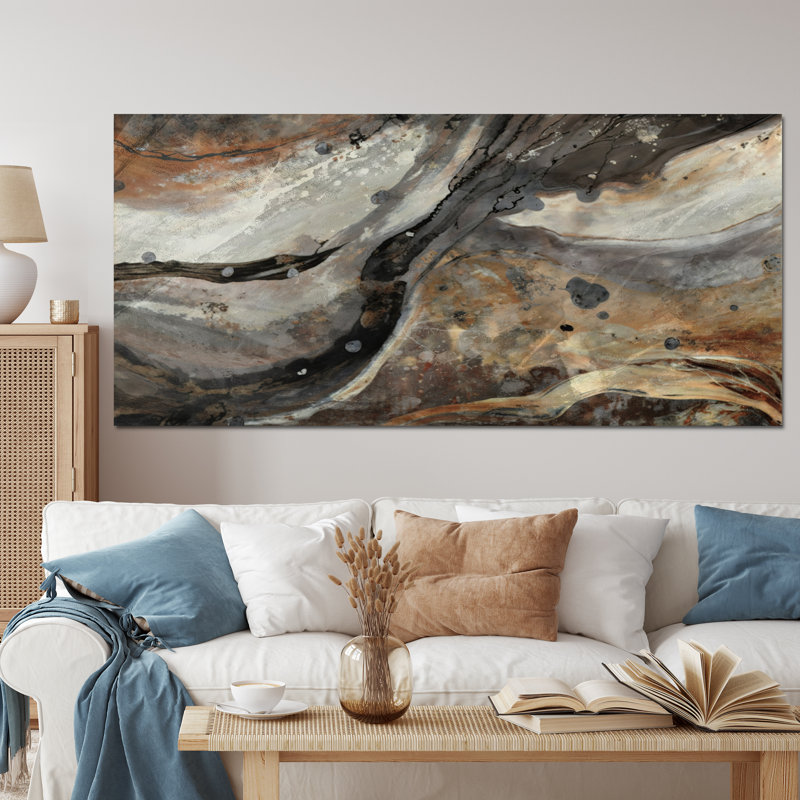«Morning Effervescence II», reproduction sur toile, Toile tendue, H 28 po x l 60 po x P 1,5 po