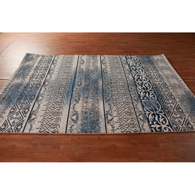 Transitional Oriental Area Rug 6x9