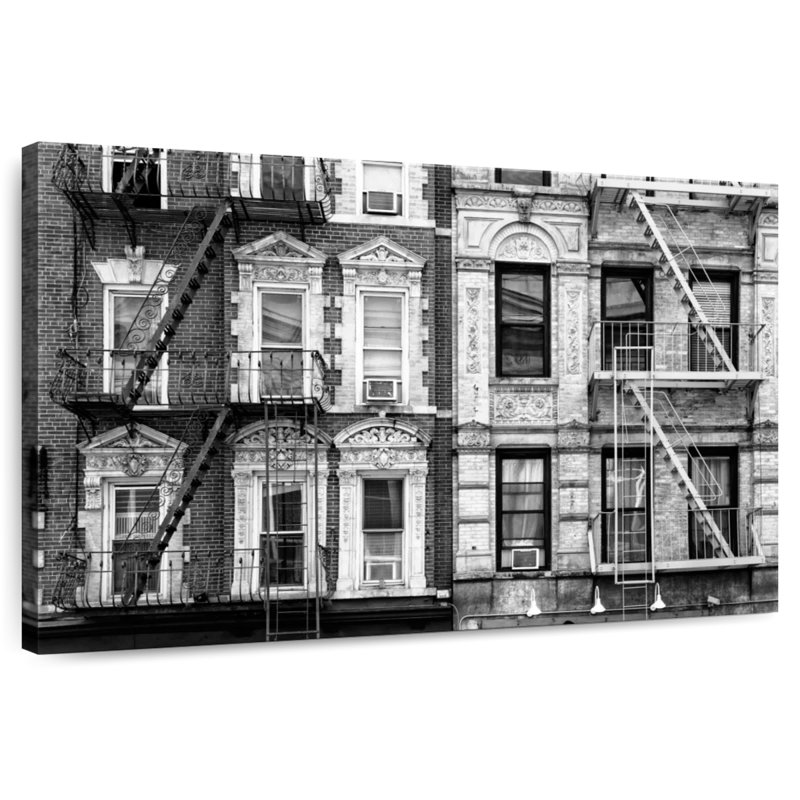 Two Fire Escape Stairs, 8" H x 12" W