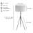 Elsef 72'' Black Tripod Floor Lamp
