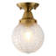 1-Lampadaire circulaire en cuivre pour intérieur, style ferme ou école