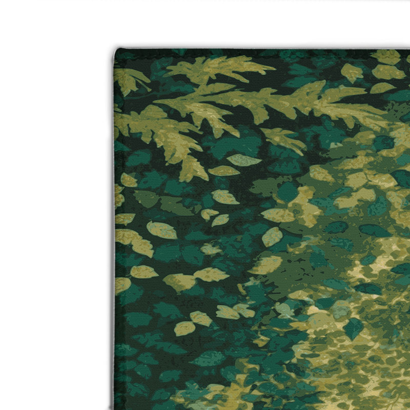 Tapis d'intérieur et d'extérieur vert Nature, Rectangle 4pi x 6 pi