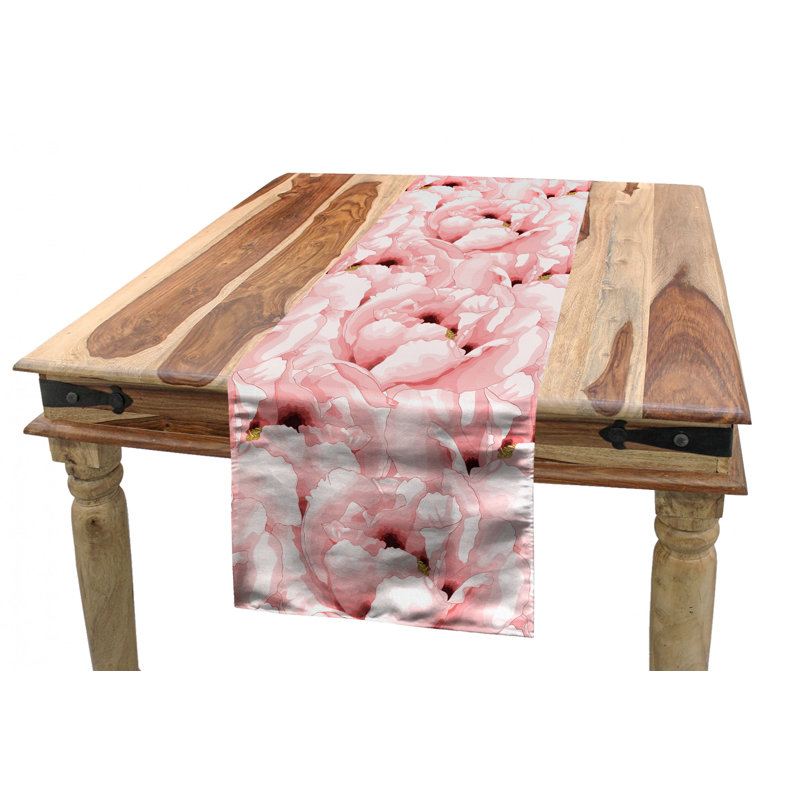 Watercolor Table Runner, 90" x 16"