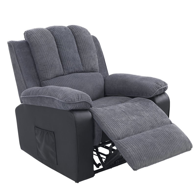 Gethsemane 90cm Wide Lift Assist Standard Recliner with Massager, Grey