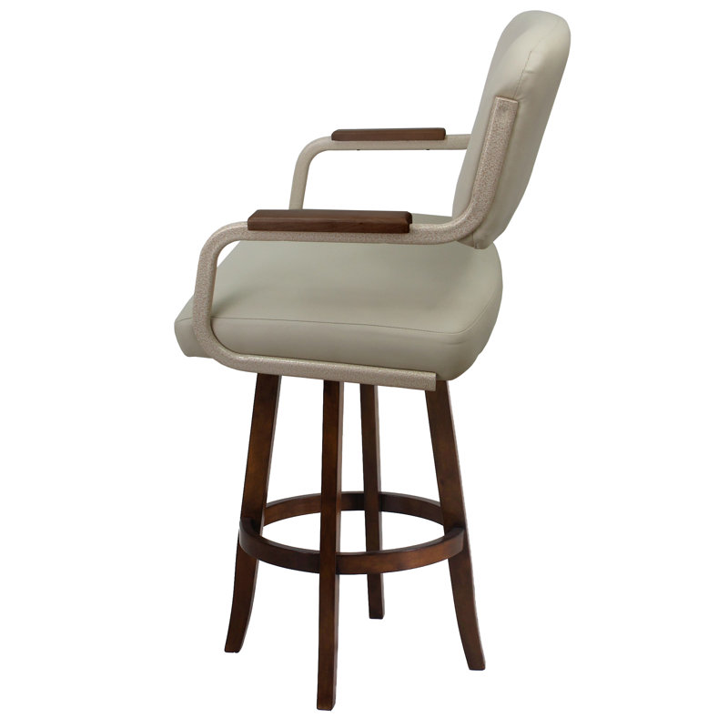 Daviah Swivel Upholstered Counter Stool, Extra Tall (34" Seat Height)