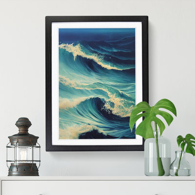 Moody Ocean Wave Vol.4 1 Piece Wall Art