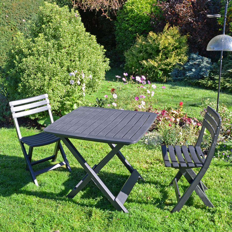 Brescia 2 Seater Bistro Set, Anthracite