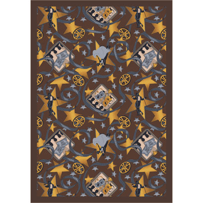 Gaming and Entertainment Silver Screen by Joy Carpets Area Rug