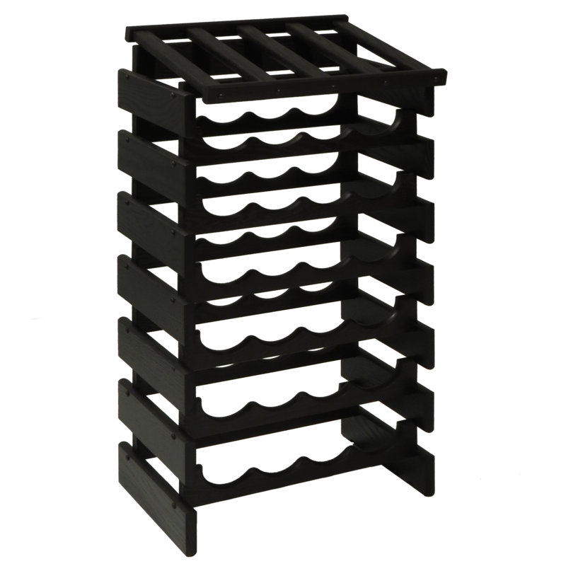 Support à vin Geis, Noir, H 25,62 po x l 14 po x P 12,87 po