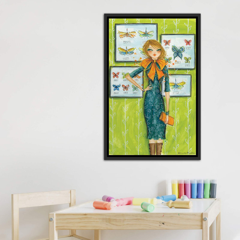 «Best Dress Butterfly Bow», art encadré, H 26 po x l 18 po x P 1,5 po, Toile avec cadre noir