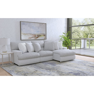 Canapé modulaire trois pièces ultra-moelleux Arnoldo