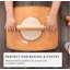 Planche à découper et à pâtisserie Elihome Essential pour la cuisine, planche à découper en fibre de bois pour la cuisine, sans couteaux, lavable au lave-vaisselle, pieds antidérapants, rainure à jus, non poreuse, écologique, 15 po x 18 po