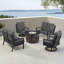 Ferruccia Outdoor 7 - Piece Conversation Set-824685734