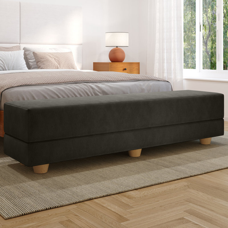 Banc convertible simple Palisades Camden, Gris anthracite