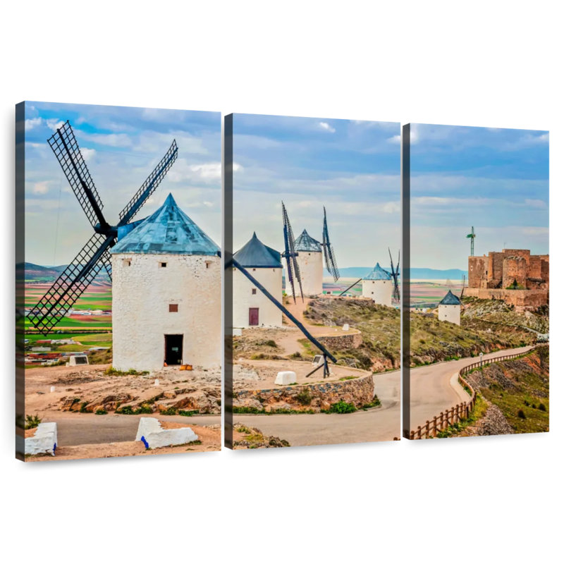 Alvord Don Quixote Windmills, 36" H x 57" W