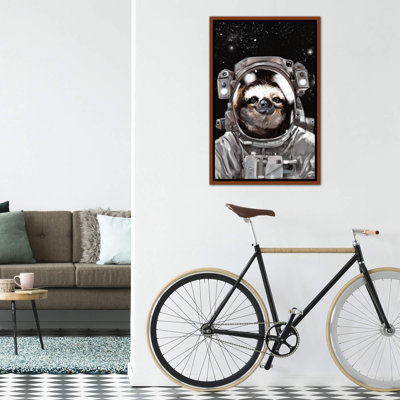 Astronaut Sloth Selfie Art