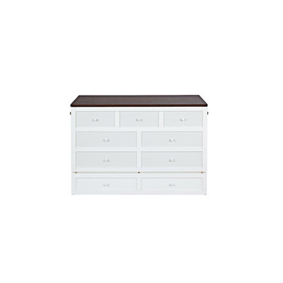 Armoire lit escamotable avec tiroir de rangement et station de charge Murphy