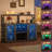 Asrf 47'' Wine Bar,Storage Buffet Cabinet Coffee Bar Cabinet For Liquor,Wine Cabinet With Racks with LEDs-1086177889