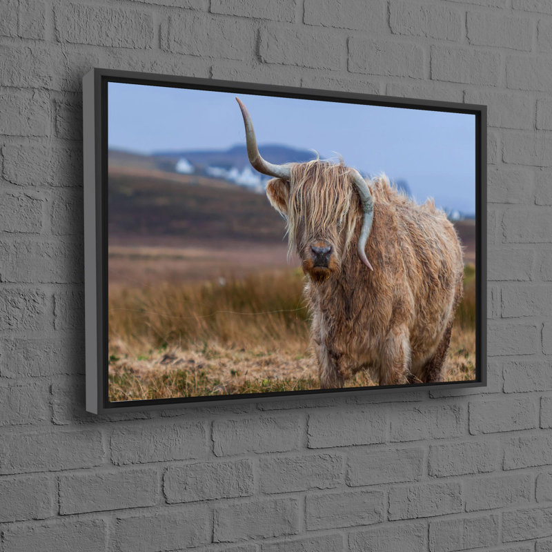 Farmhouse Wall Decor Featuring Animal Print Farm Canvas Poster Ideal As A Gift And Perfect For Halloween Decorations, Black