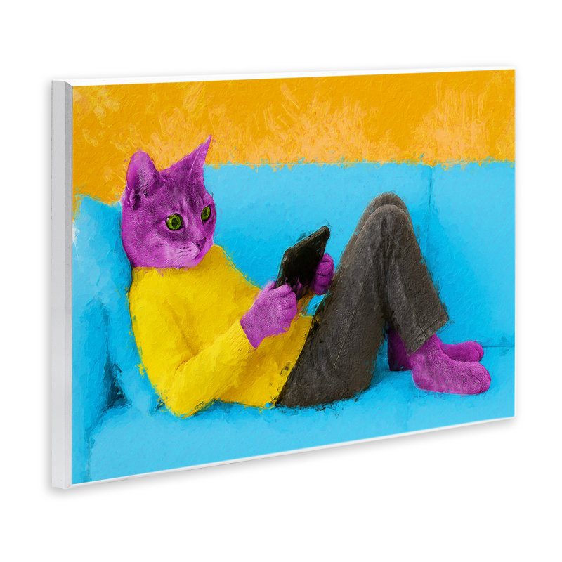 Plaque murale vibrante pour chat, design par Sean Parnell, H 13 po x l 19 po