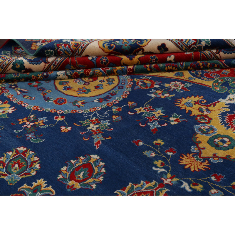 Tapis 100% persan Bakhtiari teint dans la masse 100% végétal noué à la main 13 po x 17 po