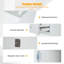 Alycea Freestanding Bathroom Cabinet and Linen Cabinet