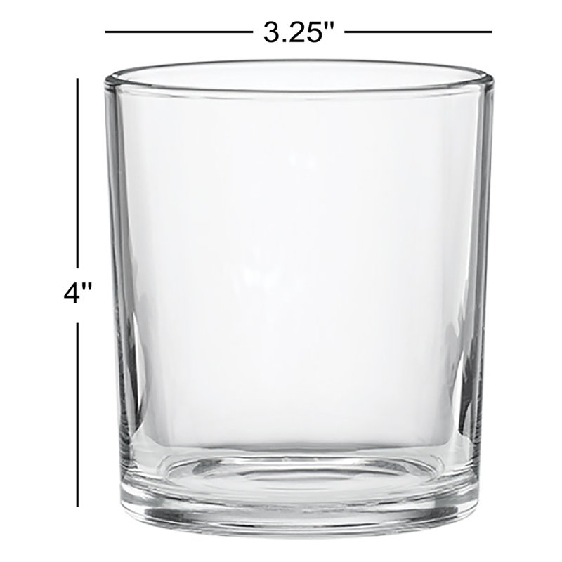 24 Seven Clear Medium Tumbler, Set of 6
