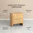 Dunnam Solid Wood Nightstand with 2 Drawers