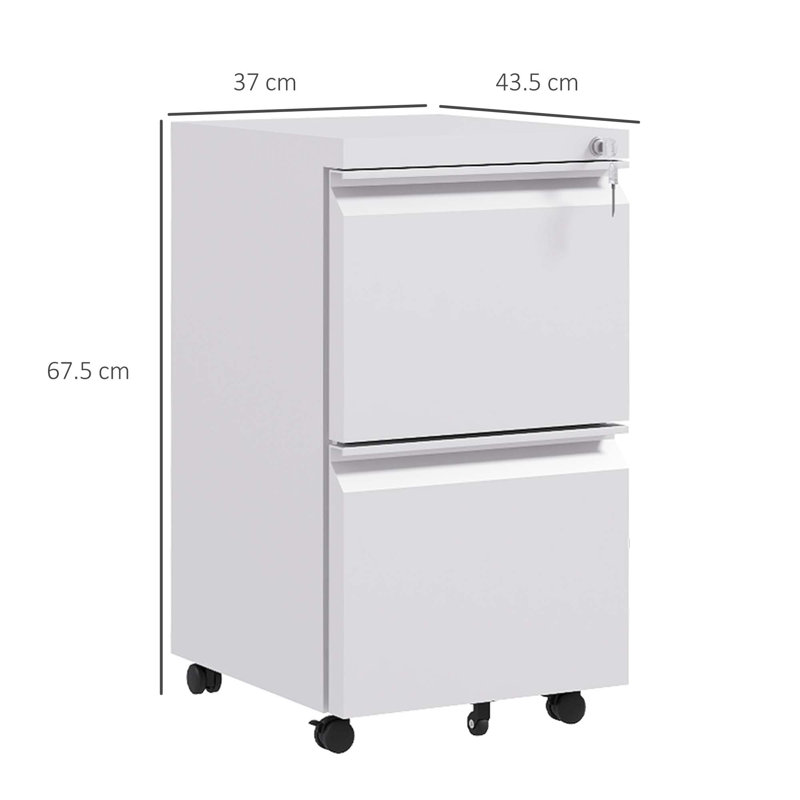 Danby 37cm Wide 2 -Drawer Steel File Cabinet