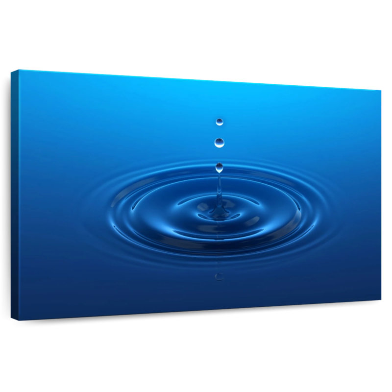 Goutte d'eau bleue Alvord, H 20 po x l 30 po