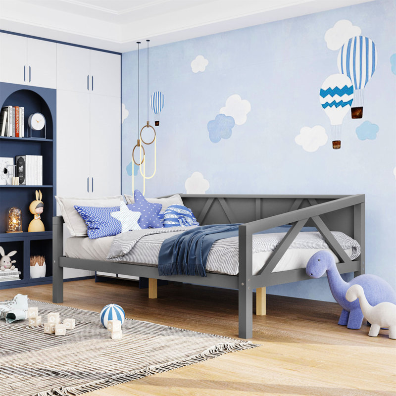 Wood Daybed, Full, Gray