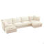 Canapé modulaire à assise large et profonde à housse en U-190149047-190149048