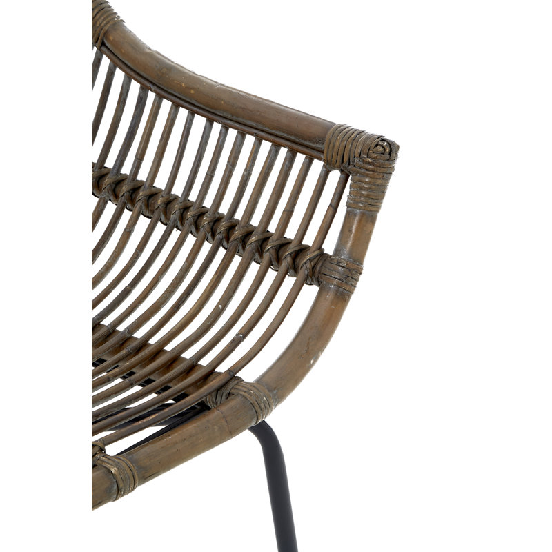 Outdoor Patio Dining Armchair, Grey