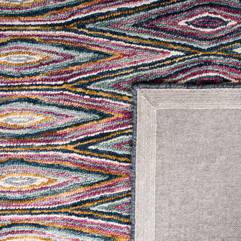 Serra Hand Tufted Wool Geometric Rug, Rectangle 9' x 12'