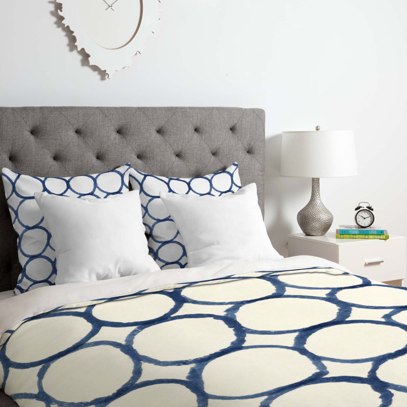 Ensemble de housse de couette Social Proper Ringful, Housse de couette pour grand lit et 2 taies décor