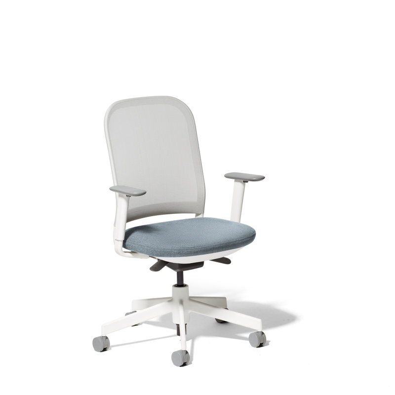 Maxwell Task Chair, Sea, White