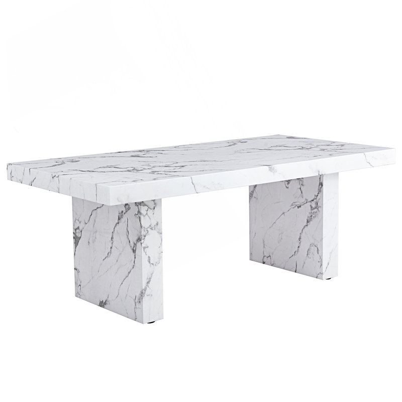 Luxurious Marble Pattern Mdf Dining Table