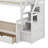 Twin Over Full Bunk Bed With Drawers-372303623