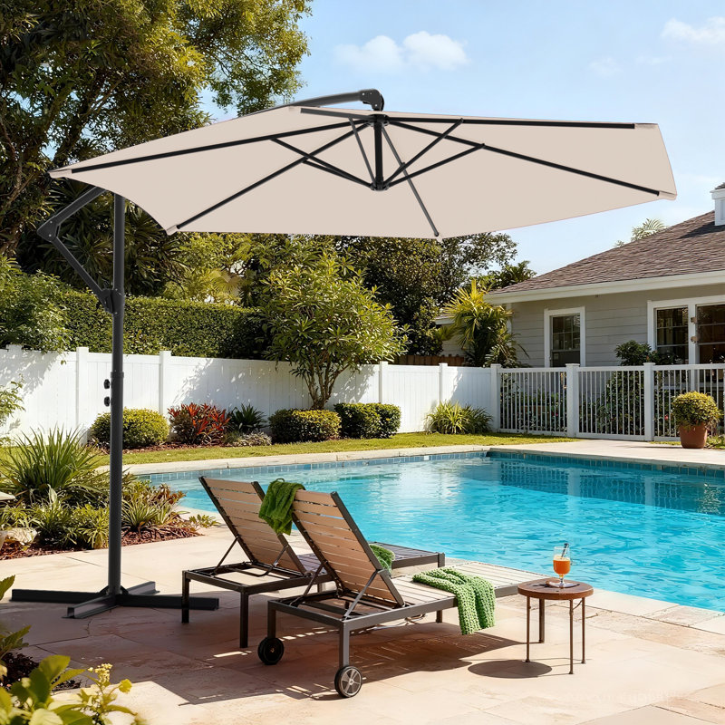 Ultimate Shade Solution - Parasol robuste pour toutes les activités de plein air, Beige