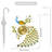 Domagala Luxury Peacock Metal Wall Clock