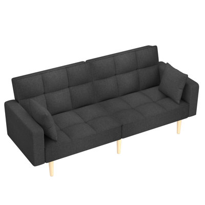 Mackenlie 78'' Upholstered Convertible Sofa